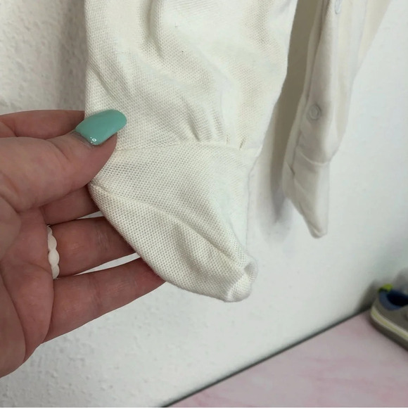 Vintage Baby Guess footie romper white w/ embroidered bears size 6 months - Picture 9 of 10